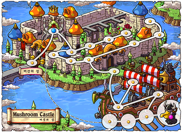 Mushroom Castle Map