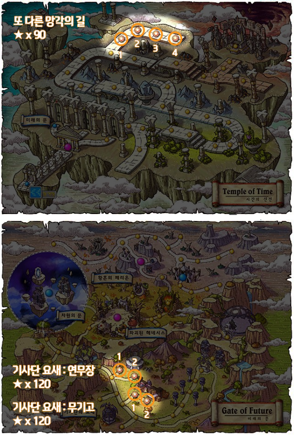Temple of Time and Knight's Stronghold Star Force Zones